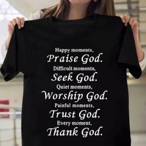 Camisas de moda manga corta cristianas; Camisas de fe; Camisetas de Dios; Camisas unisex de Jesús