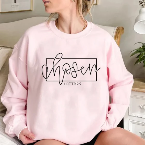 Sudadera para Mujer | Ropa Cristiana | Sudaderas Religiosas | "Eres Escogido" | - Image 6