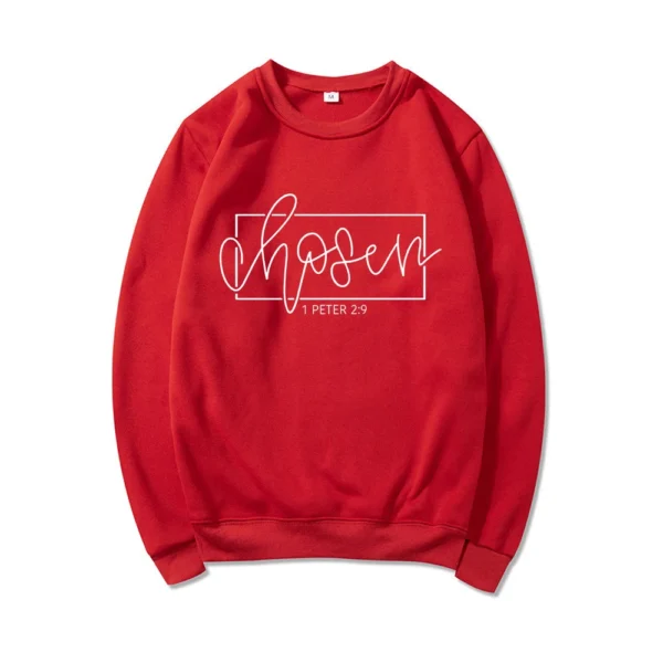 Sudadera para Mujer | Ropa Cristiana | Sudaderas Religiosas | "Eres Escogido" | - Image 11